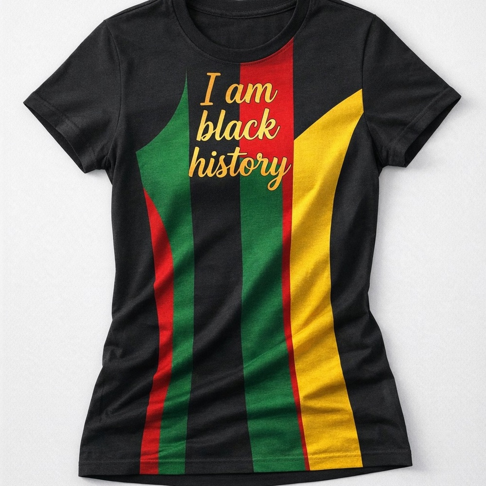 I Am Black History Short Sleeve Tee - Black